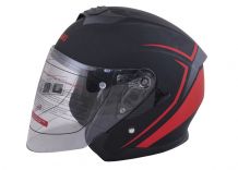 Шлем открытый Ataki JK526 Stripe c с/з очками